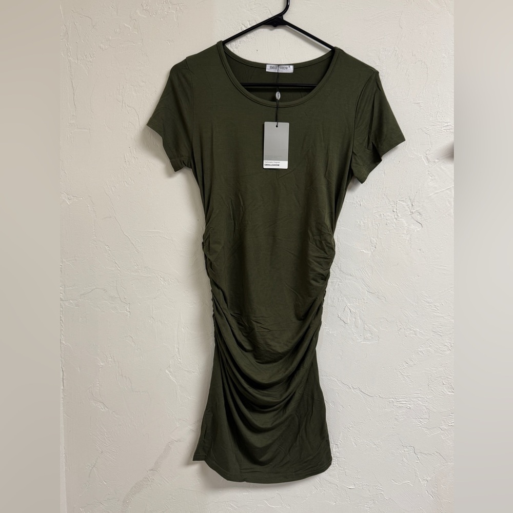 Olive Green Maternity Dress